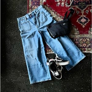 Madewell wide leg crop jeans size 29